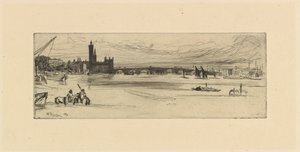Oude Westminster Brug door James Abbott McNeill Whistler