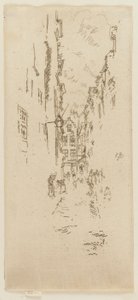 Petite Rue des Bouchers door James Abbott McNeill Whistler