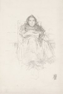 Portretstudie: Mevrouw Philip, Nr. 3 door James Abbott McNeill Whistler