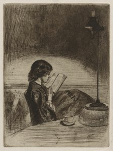 Lezen bij lamplicht