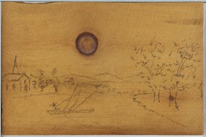 Rivierlandschap door James Abbott McNeill Whistler