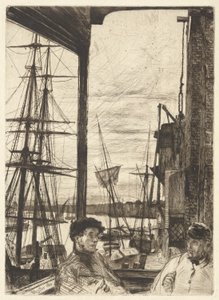Rotherhithe (Wapping), uit de Thames Set (Een serie van zestien etsen van scènes aan de Theems en andere onderwerpen)