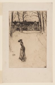 Speke Hall: De laan door James Abbott McNeill Whistler