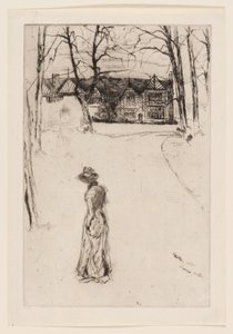 Speke Hall: De Laan door James Abbott McNeill Whistler