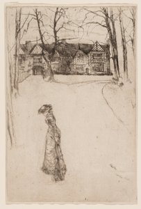 Speke Hall: De Laan door James Abbott McNeill Whistler