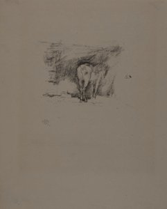 Studie van een paard door James Abbott McNeill Whistler