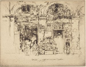 Zonnebloemen, Rue des Beaux-Arts door James McNeill Whistler