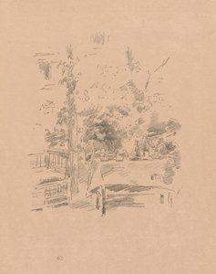 Tête-à-tête in de tuin door James McNeill Whistler