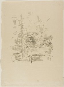 Tête-à-tête in de tuin door James McNeill Whistler