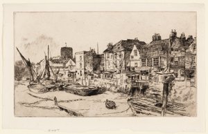 De "Adam en Eva," Oud Chelsea door James Abbott McNeill Whistler