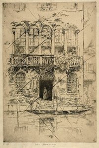 Het balkon door James Abbott McNeill Whistler
