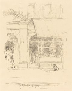 De slagershond door James Abbott McNeill Whistler
