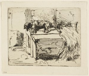 De Hond op de Kennel door James Abbott McNeill Whistler