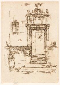 De deur van de kapel, Montrésor door James McNeill Whistler