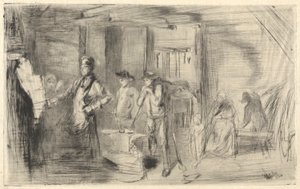 De Smidse, uit de Thames Set (Een Serie van Zestien Etsen van Scènes aan de Theems en Andere Onderwerpen)