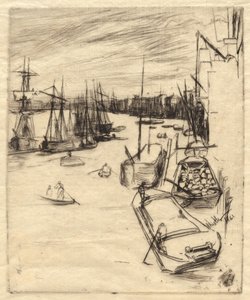 De Kleine Rotherhithe door James Abbott McNeill Whistler