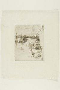 De Kleine Rotherhithe door James Abbott McNeill Whistler
