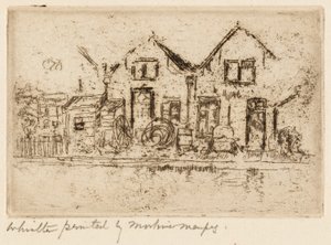 De kleine wagenmakerij door James McNeill Whistler