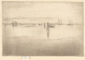 De Lange Lagune, uit de Tweede Venetië Set door James Abbott McNeill Whistler