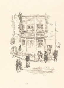 Het raam van de manager, Gaiety Theatre door James Abbott McNeill Whistler