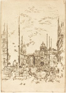 De Piazzetta door James Abbott McNeill Whistler