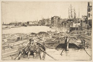 De vijver door James McNeill Whistler