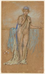 De paarse muts door James Abbott McNeill Whistler