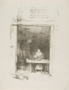 De smid, Passage du Dragon door James Abbott McNeill Whistler