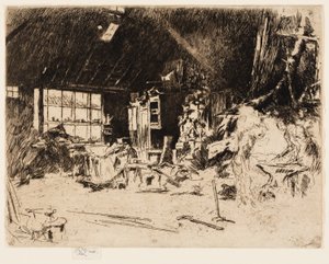 De smederij door James Abbott McNeill Whistler