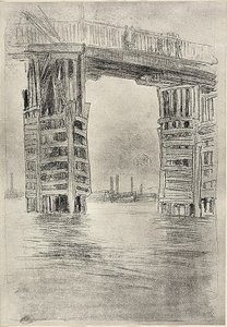 De hoge brug door James Abbott McNeill Whistler