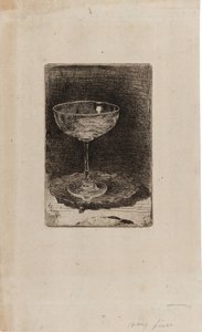 Het Wijnglas door James Abbott McNeill Whistler