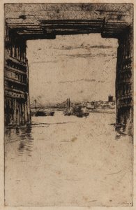 Onder de Oude Battersea Brug door James Abbott McNeill Whistler