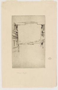 Onder de oude Battersea-brug