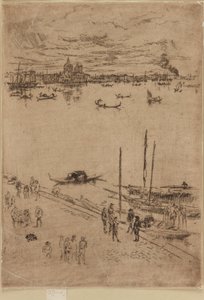 Staand Venetië door James Abbott McNeill Whistler