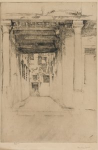 Venetiaanse Hof door James Abbott McNeill Whistler