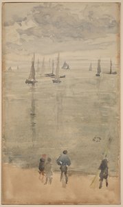 Violet [notitie?]... De terugkeer van de vissersboten door James McNeill Whistler