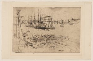 Wapping - De Pool door James Abbott McNeill Whistler
