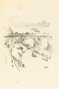 Waterloo Bridge door James Abbott McNeill Whistler
