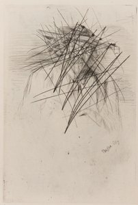 Whistler met een hoed door James Abbott McNeill Whistler