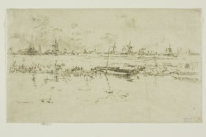 Zaandam door James Abbott McNeill Whistler