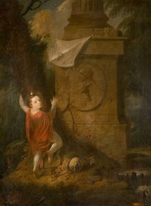 Advertentie van de Kunstenaar - Cherub met Vlieger bij Monument