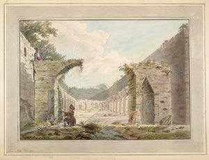 Klooster in het Oronsay-klooster door James Miller