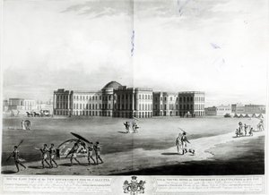 Zuidoostelijk uitzicht op het nieuwe regeringshuis, Calcutta