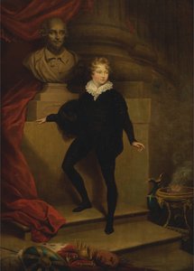 Meester Betty als Hamlet, voor een buste van Shakespeare door James Northcote