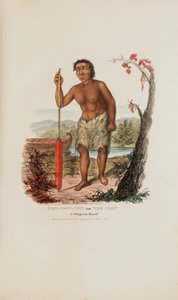 MEN-DOW-MIN of The Corn; een Chippewa dwerg, uit de Aboriginal Portfolio