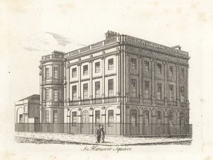 Harewood House, Hanover Square, Londen door James Peller Malcolm