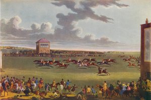 Newmarket Races, 1909 door James Pollard