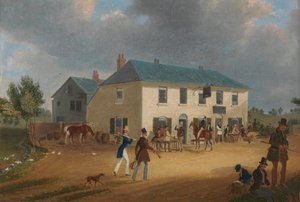 Buiten de Pike en Anchor Inn in Ponders End, Middlesex