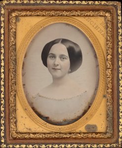 Portret van een vrouw,c. 1850 (foto) door James Presley Ball