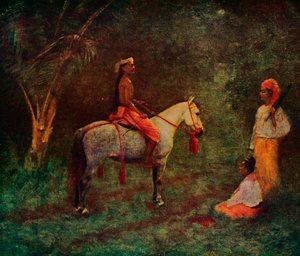 Een Birmese Ruiter, 1913 door James Raeburn Middleton